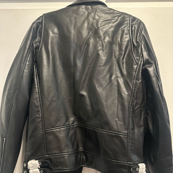Zara Men's Black Biker Jacket - Picture 7 of 9